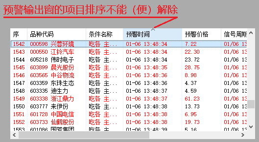 22预警窗口排序不能解除.png